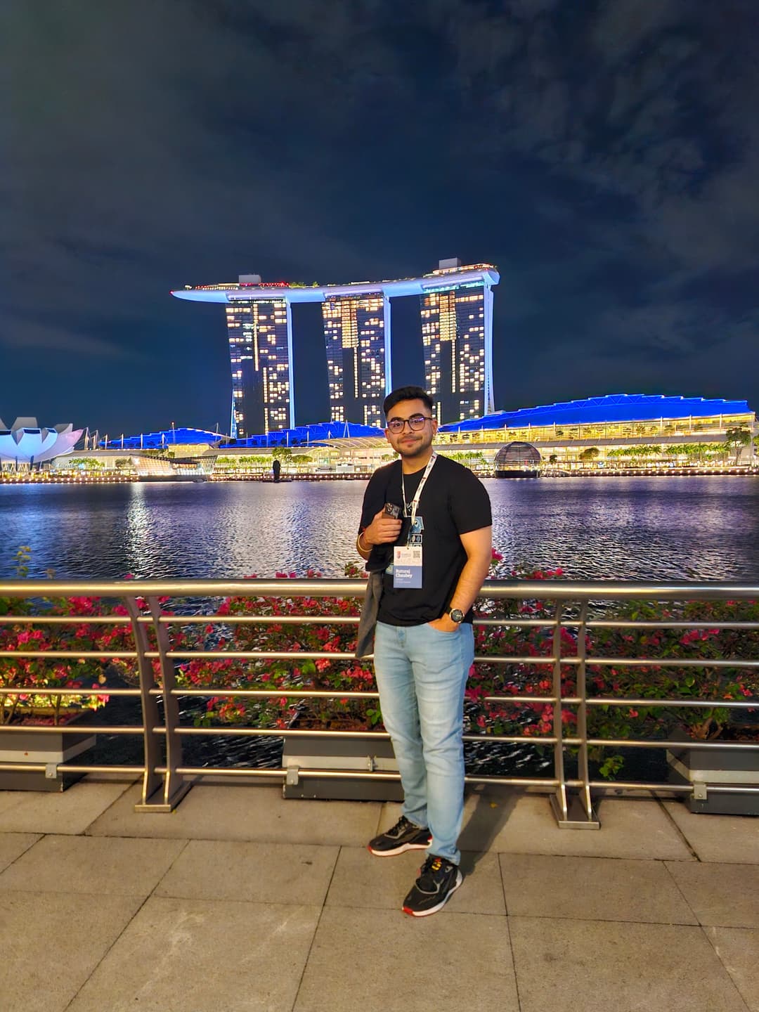 Me at Marina bay Pier in Singapore